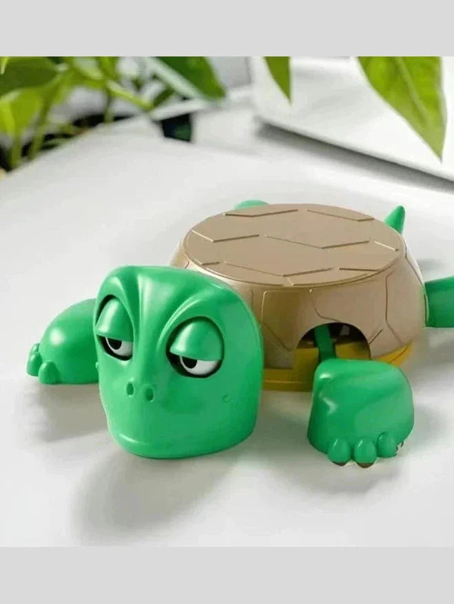 Panicked Turtle Coaster - A 3D-printed cup mat with a funny design