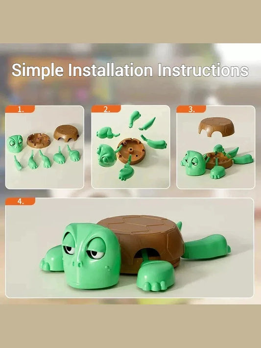 Panicked Turtle Coaster - A 3D-printed cup mat with a funny design