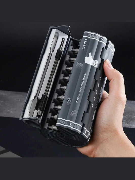 128-in-1 Screwdriver Set - Portable Precision Kit for Home and Phone Repairs