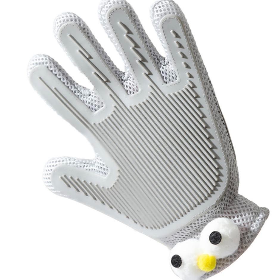 Premium 2-in-1 Pet Grooming Gloves - Hair Removal & Gentle Massage for Dogs & Cats - Main Product Image