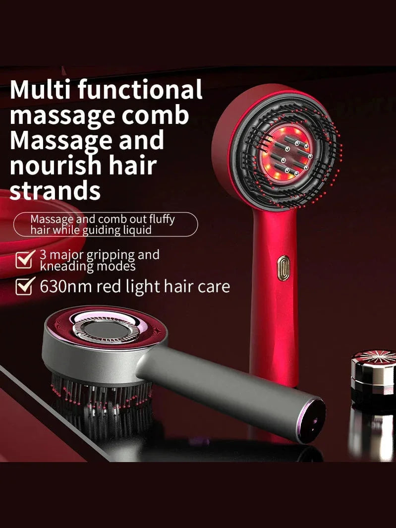 Electric Vibration Massage Comb - Red Light Therapy & Scalp Care Tool