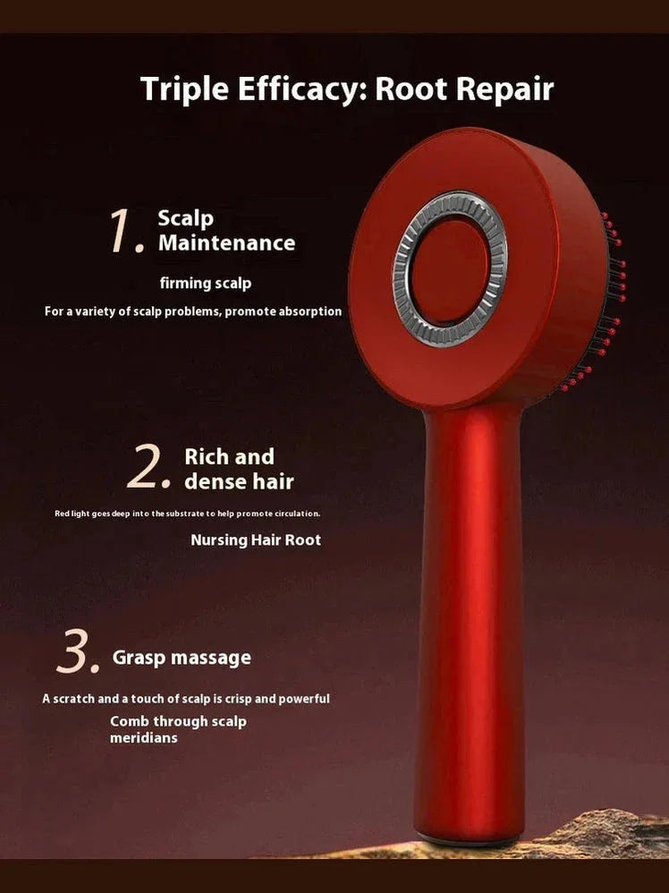 Electric Vibration Massage Comb - Red Light Therapy & Scalp Care Tool