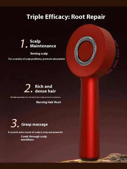 Electric Vibration Massage Comb - Red Light Therapy & Scalp Care Tool