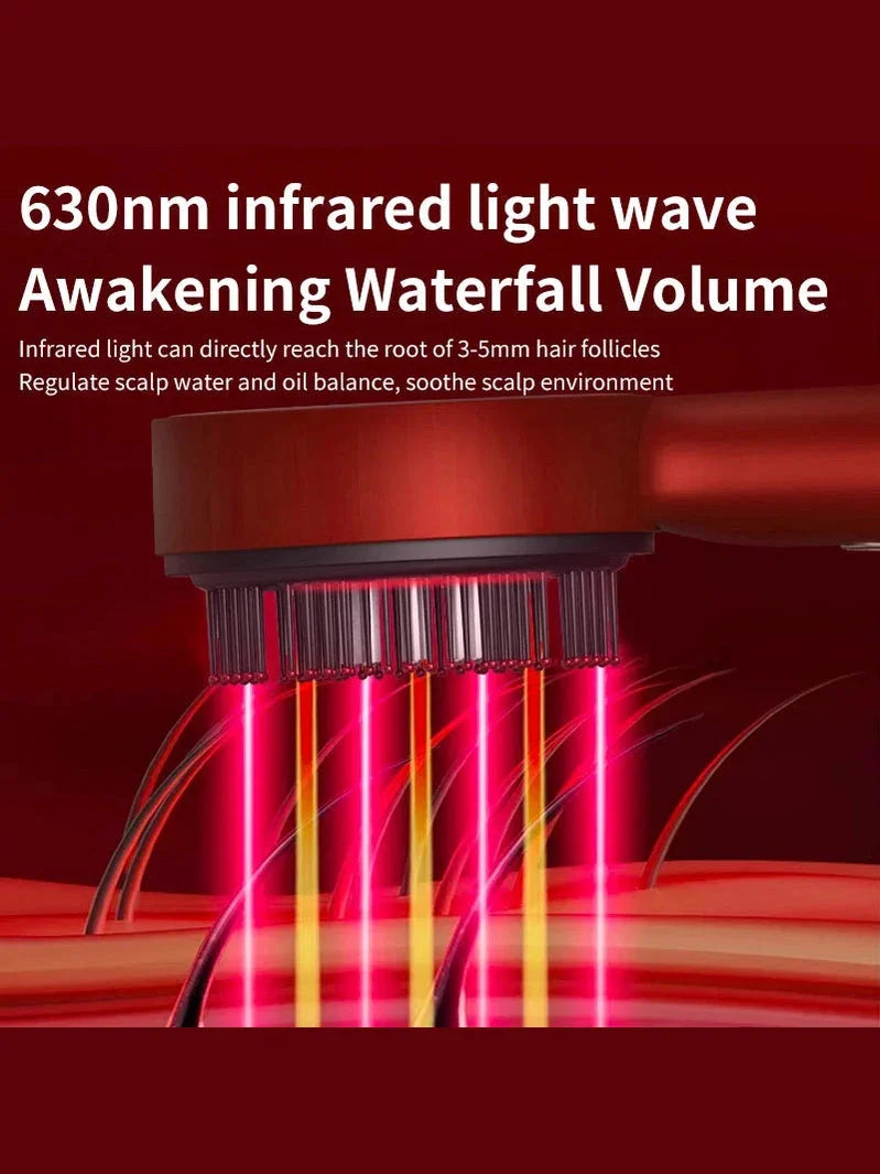Electric Vibration Massage Comb - Red Light Therapy & Scalp Care Tool