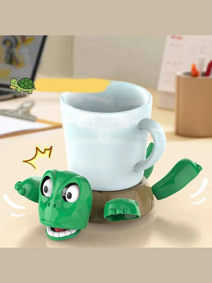 Panicked Turtle Coaster - A 3D-printed cup mat with a funny design