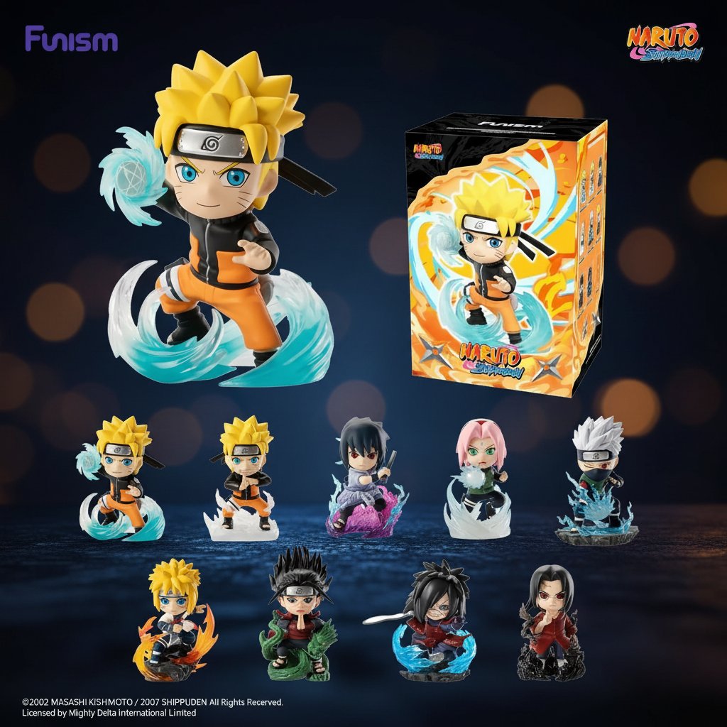 FUNISM Naruto Shippuden Chronicles Great Ninja War Vol.1,Kakashi Sasuke Madara Anime Blind Box Mystery Figure | Collectible Desk Toy & Epic Gift for Otaku Fans