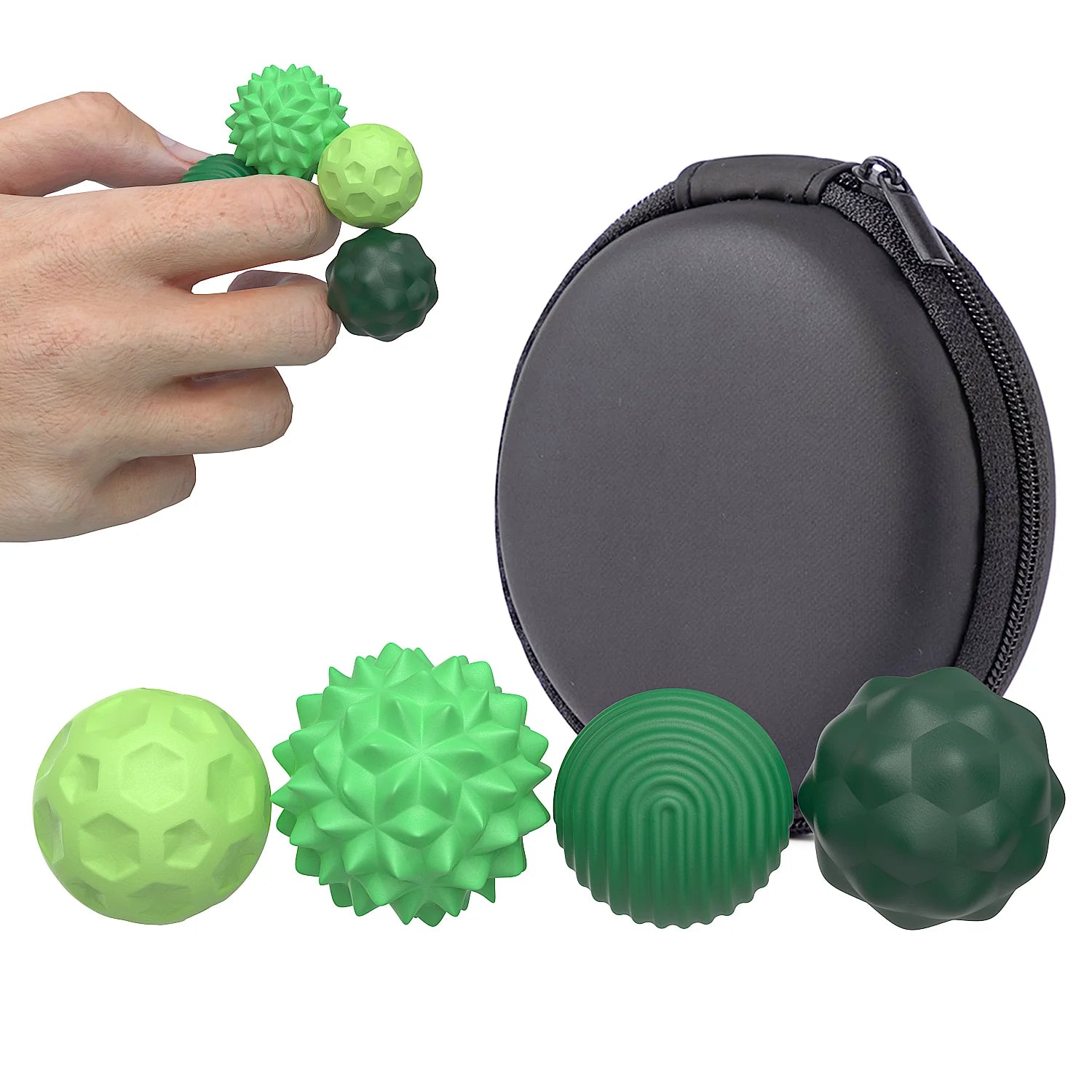 Magnetic Ball Fidget Spinner Toy – Stress Relief Rubber Novelty Gadget