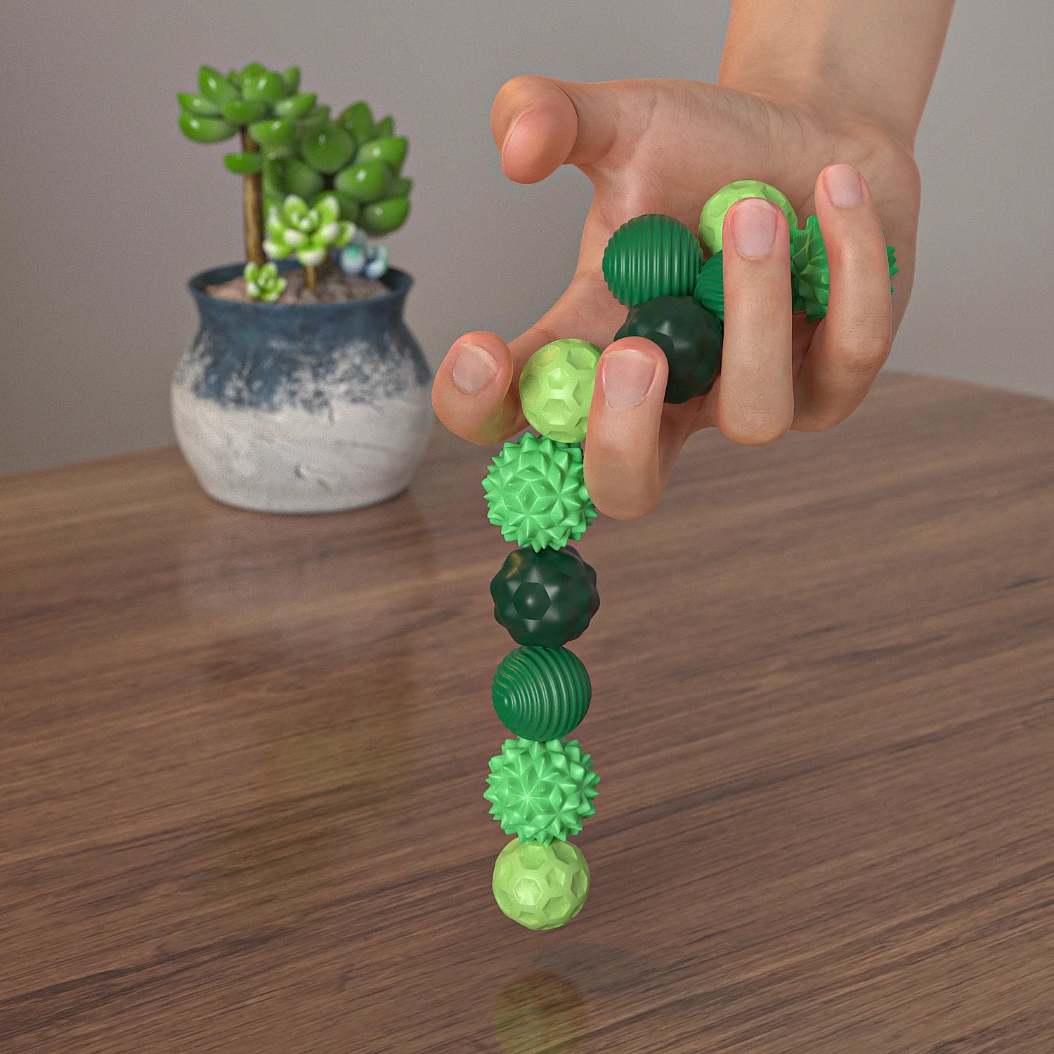 Magnetic Ball Fidget Spinner Toy – Stress Relief Rubber Novelty Gadget