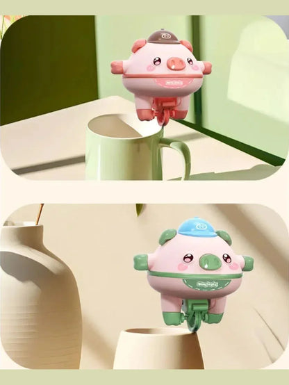 Balancing Pig on Electric Unicycle Fun Tech