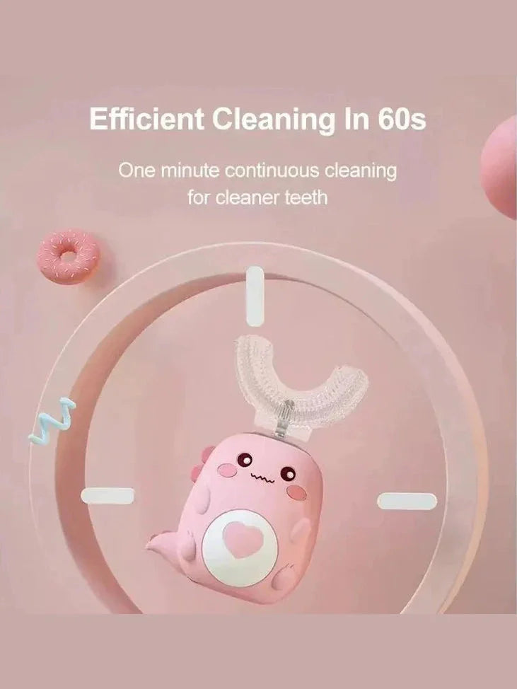 Children's Electric Toothbrush - 360° U-Shaped Design with USB Charging
