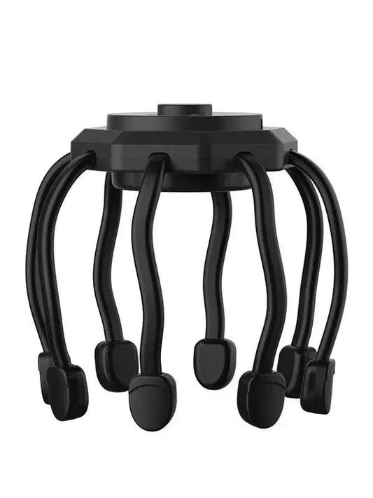 Electric Head Massager - Octopus Design with 5 Modes & Red Light Therapy