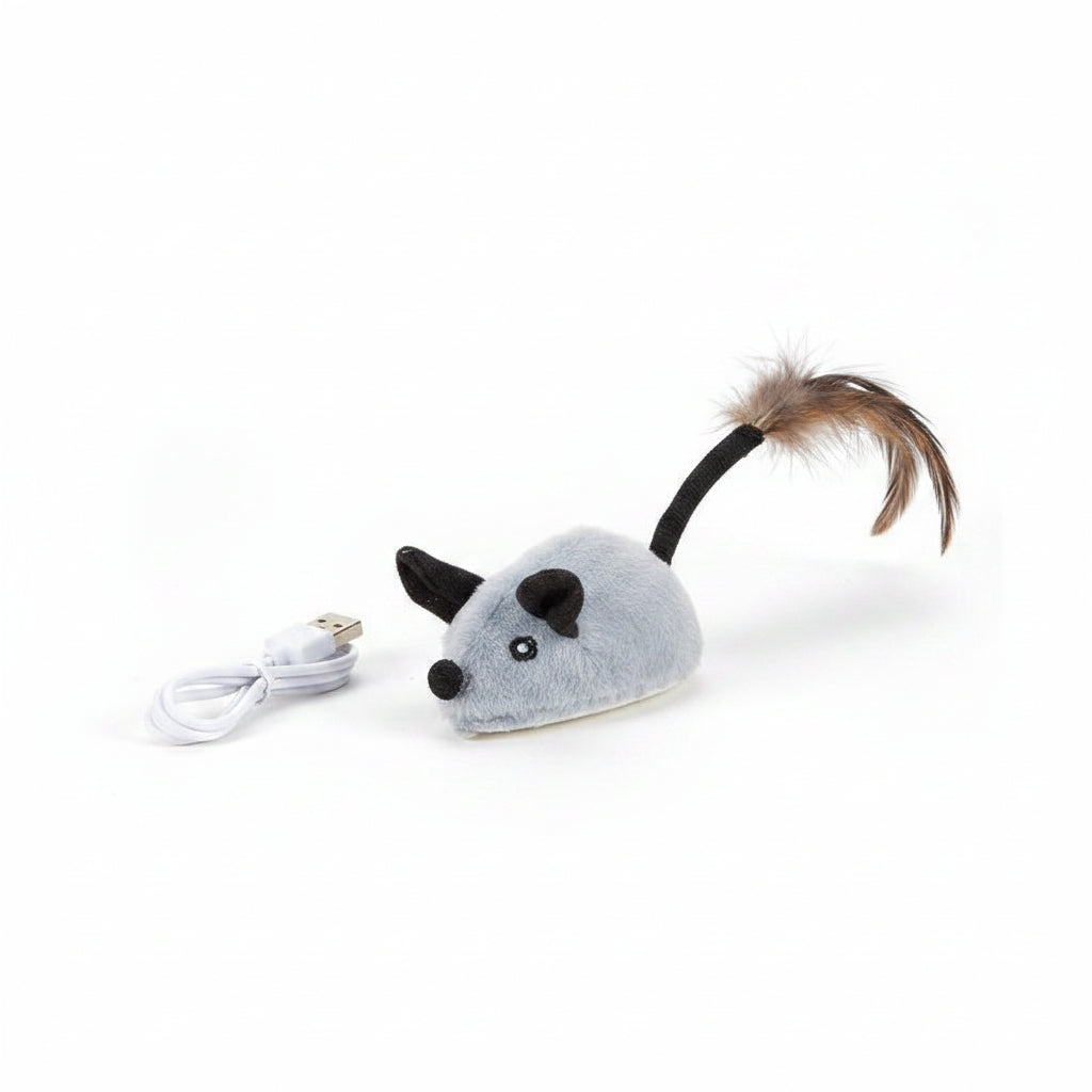 Premium Electric Orange Mouse - Main Product Image