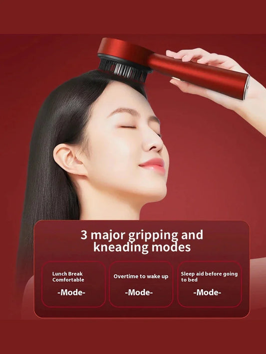 Electric Vibration Massage Comb - Red Light Therapy & Scalp Care Tool