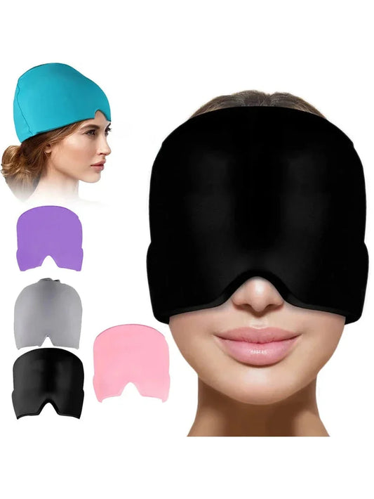 Form Fitting Gel Ice Headache Hat