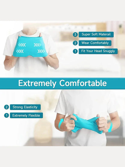 Form Fitting Gel Ice Headache Hat
