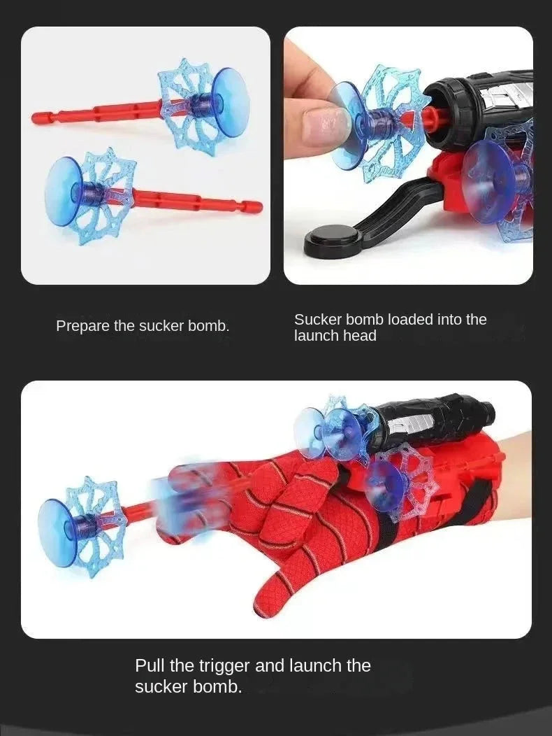 Kids Action Figure Launcher - Soft Bullet Gun & Suction Cup Toy