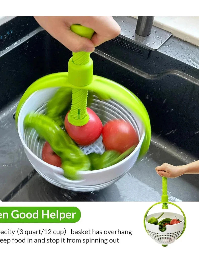 Large Salad Spinner Wash Strain and Store