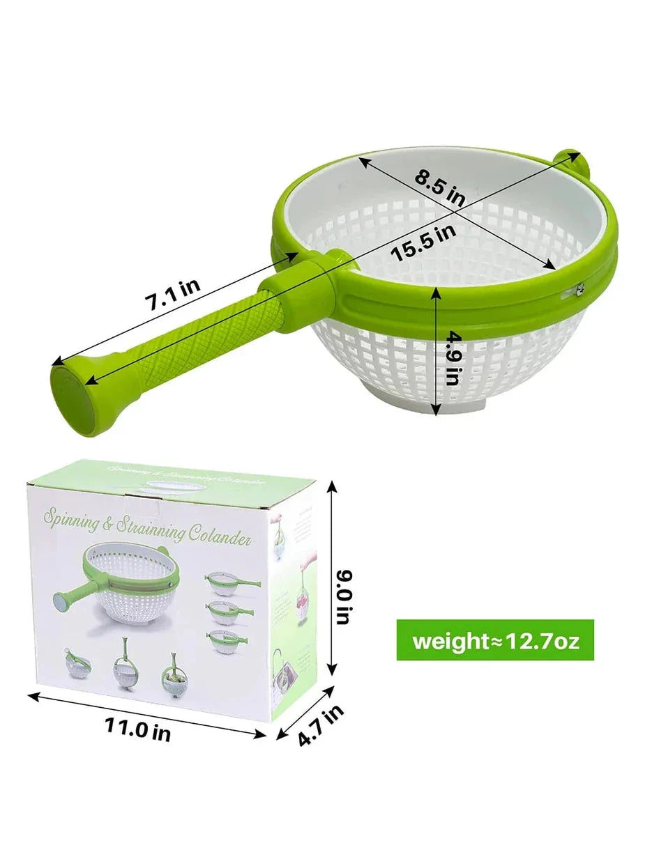 Large Salad Spinner Wash Strain and Store