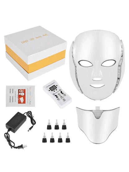 Light Therapy Face Mask - 7 Colors LED for Skin Care and Beauty Enhancement