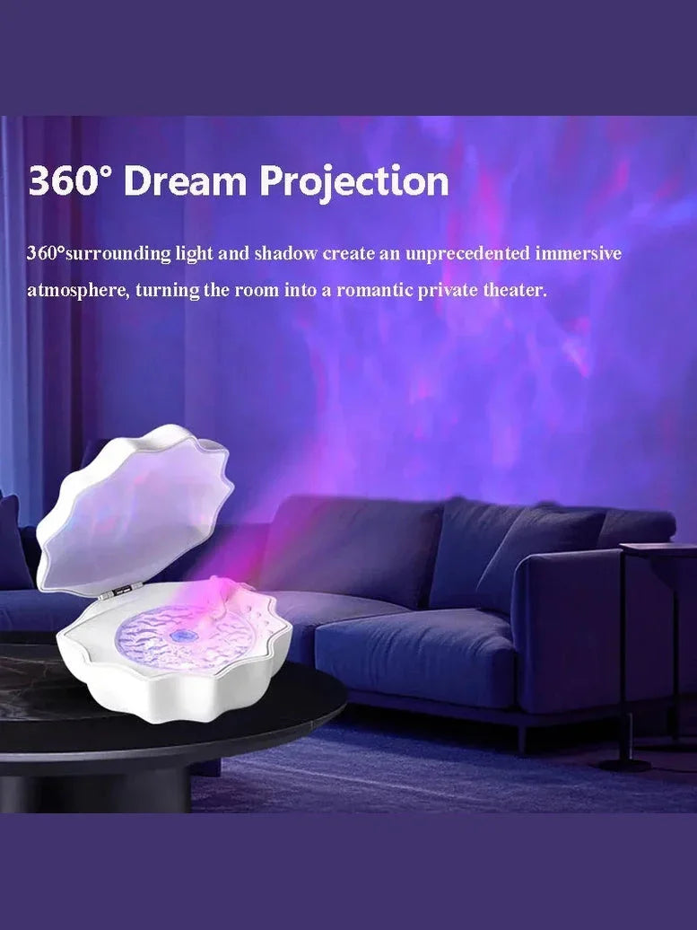 Retro Bluetooth Speaker With Projection Lights For Sleep Aid