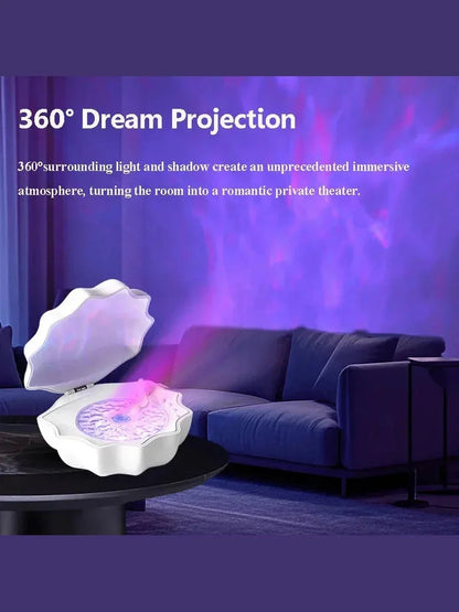 Retro Bluetooth Speaker With Projection Lights For Sleep Aid