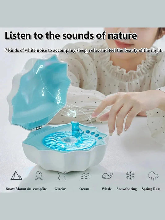 Retro Bluetooth Speaker With Projection Lights For Sleep Aid