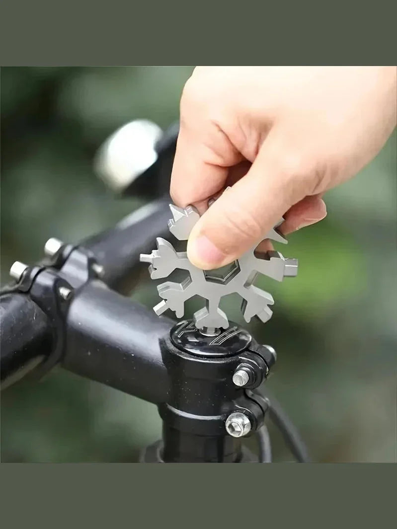 Multifunctional Snow Wrench - Portable Hexagonal High Carbon Steel Design for Versatile Use