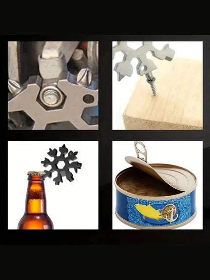 Multifunctional Snow Wrench - Portable Hexagonal High Carbon Steel Design for Versatile Use