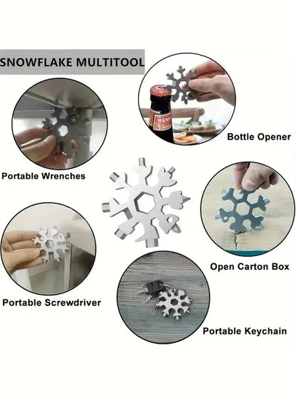 Multifunctional Snow Wrench - Portable Hexagonal High Carbon Steel Design for Versatile Use