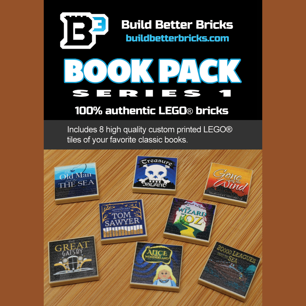 Classic Book LEGO Tiles – Series 1, 8 Printed Designs