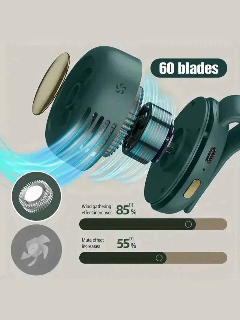 ClipOn Waist Fan Cool Breeze HandsFree