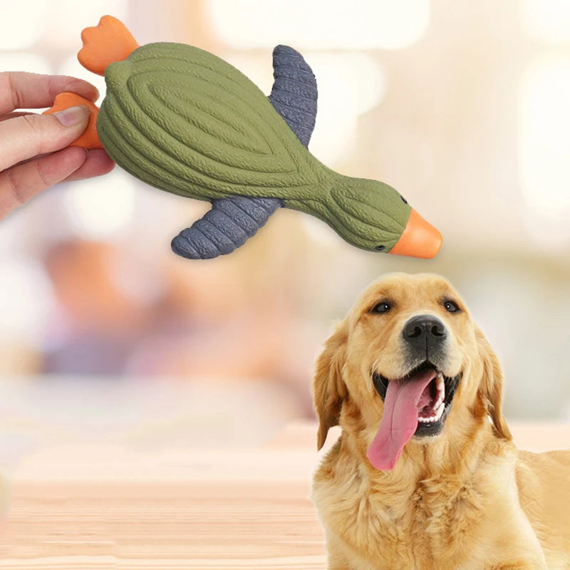 Squeaky Penguin Dog Toy – Bite-Resistant Latex Chew Toy for Small & Large Dogs