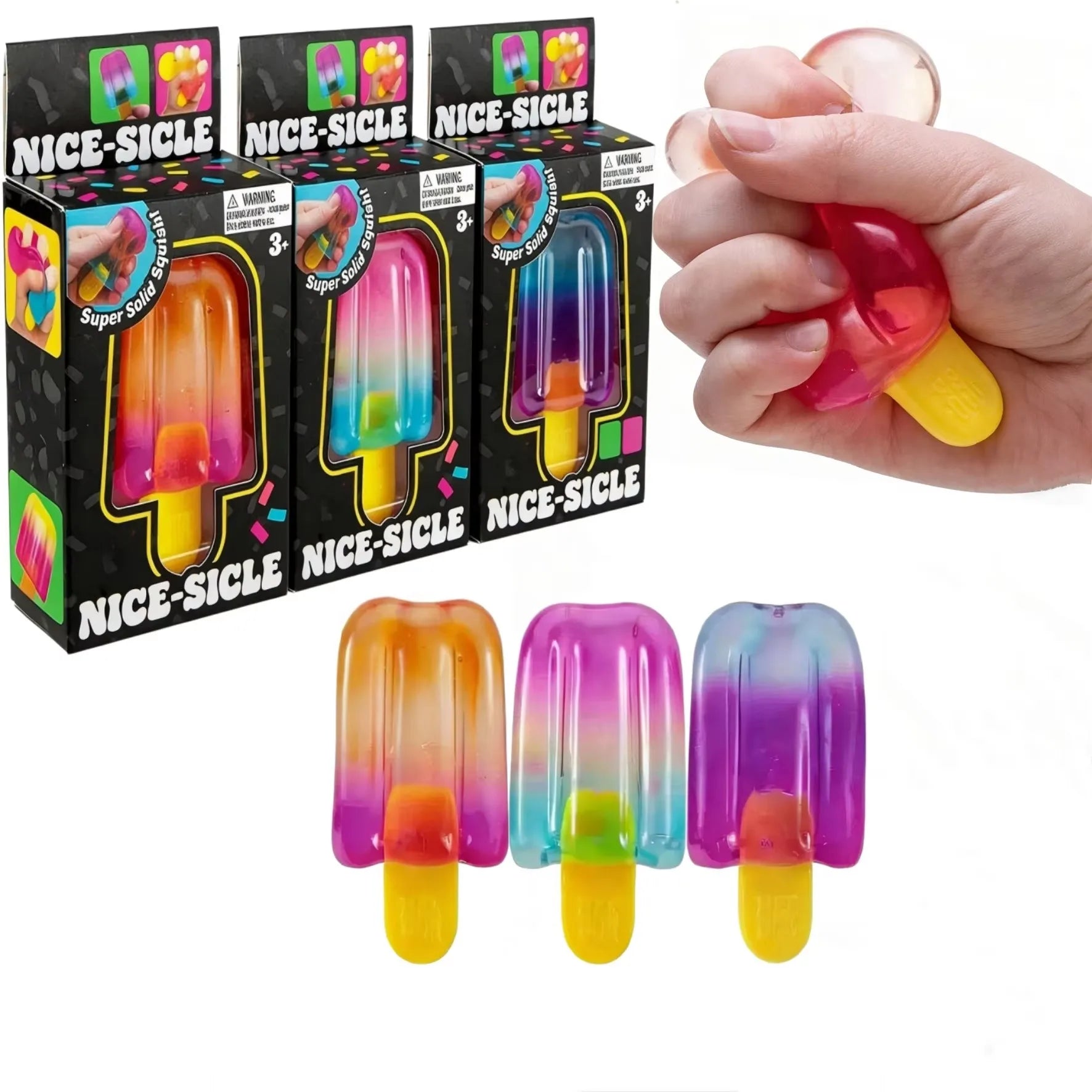 Gradient Ice Cream Squeeze Toy – Slow Rebound Squishy Stress Relief Gadget