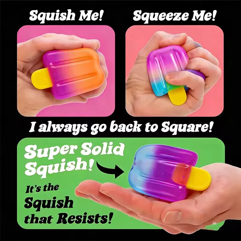Gradient Ice Cream Squeeze Toy – Slow Rebound Squishy Stress Relief Gadget
