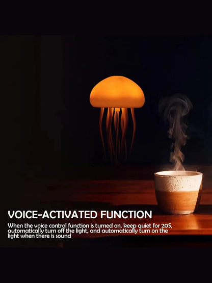Jellyfish Night Light Touch Sound Colorful Ambiance