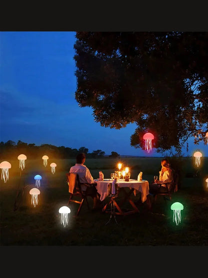 Jellyfish Night Light Touch Sound Colorful Ambiance