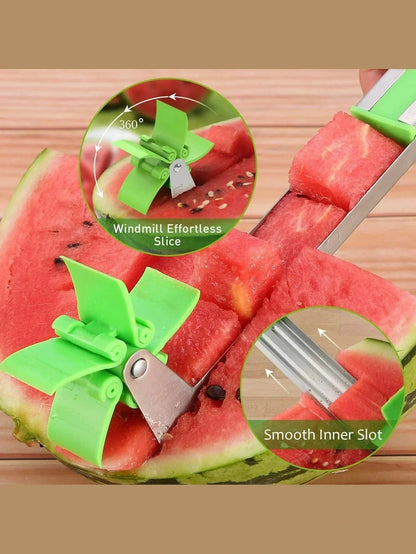 Windmill Watermelon Slicer Cut Perfect Cubes Fast