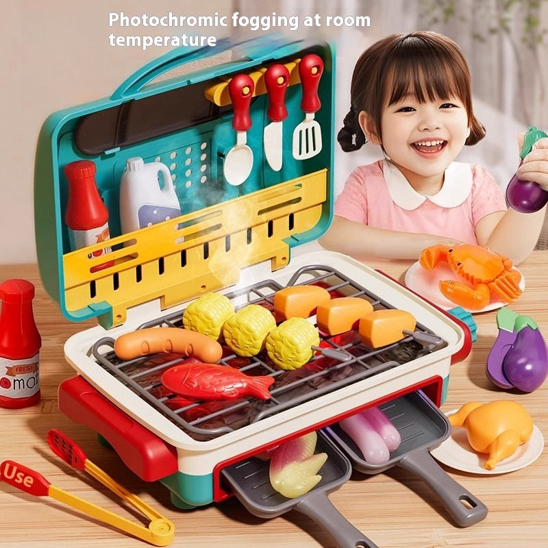 Mini Kitchen Playset – Spray, Sound & Light Cooking Toy