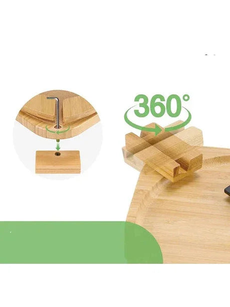 Bamboo Sofa Tray – Portable Folding Home Décor
