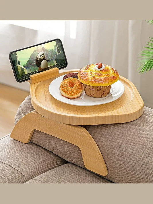 Bamboo Sofa Tray – Portable Folding Home Décor