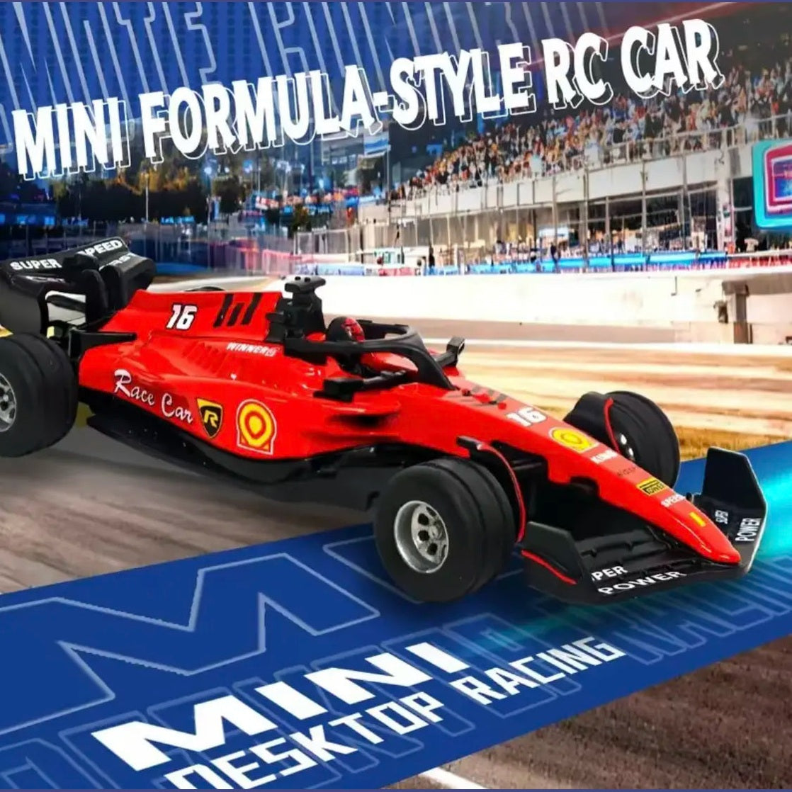 Minigear 1:64 Diecast Pocket RC Drift Car 2.4G Remote Control Multi Speed Tiny Desktop Race Car Type-C Rechargeable Collectible Toy Perfect Christmas Gift for Boys Kids