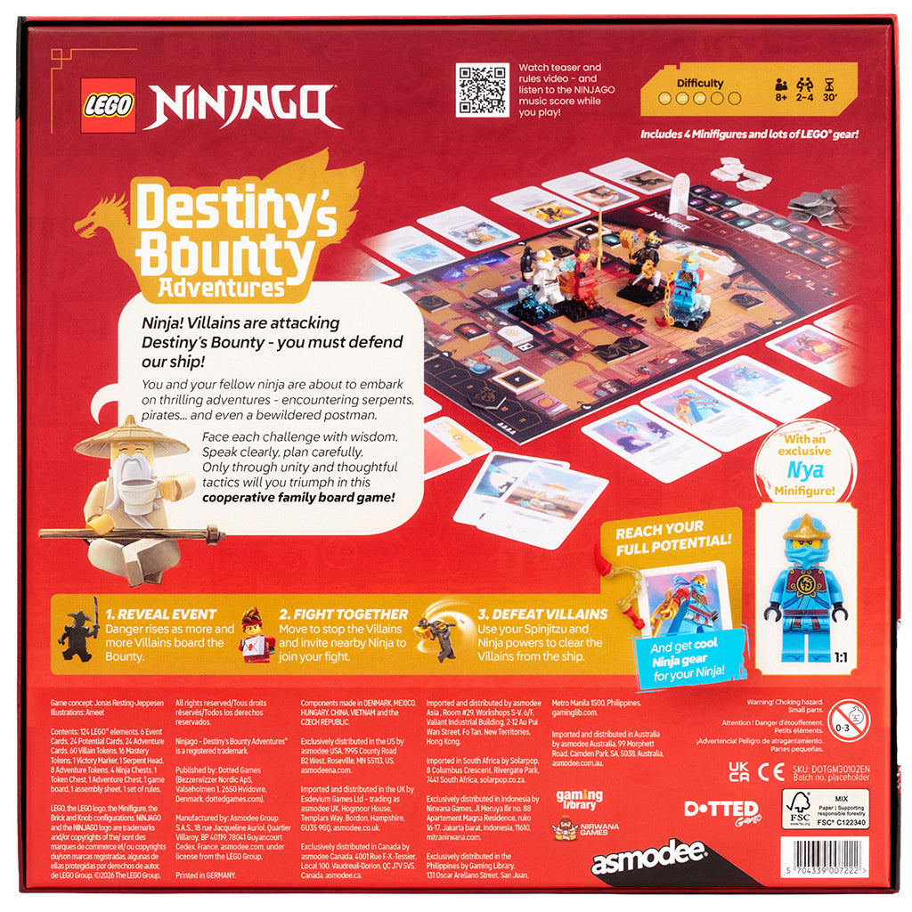 LEGO Ninjago Board Game – 2–4 Players, Co-op Adventure