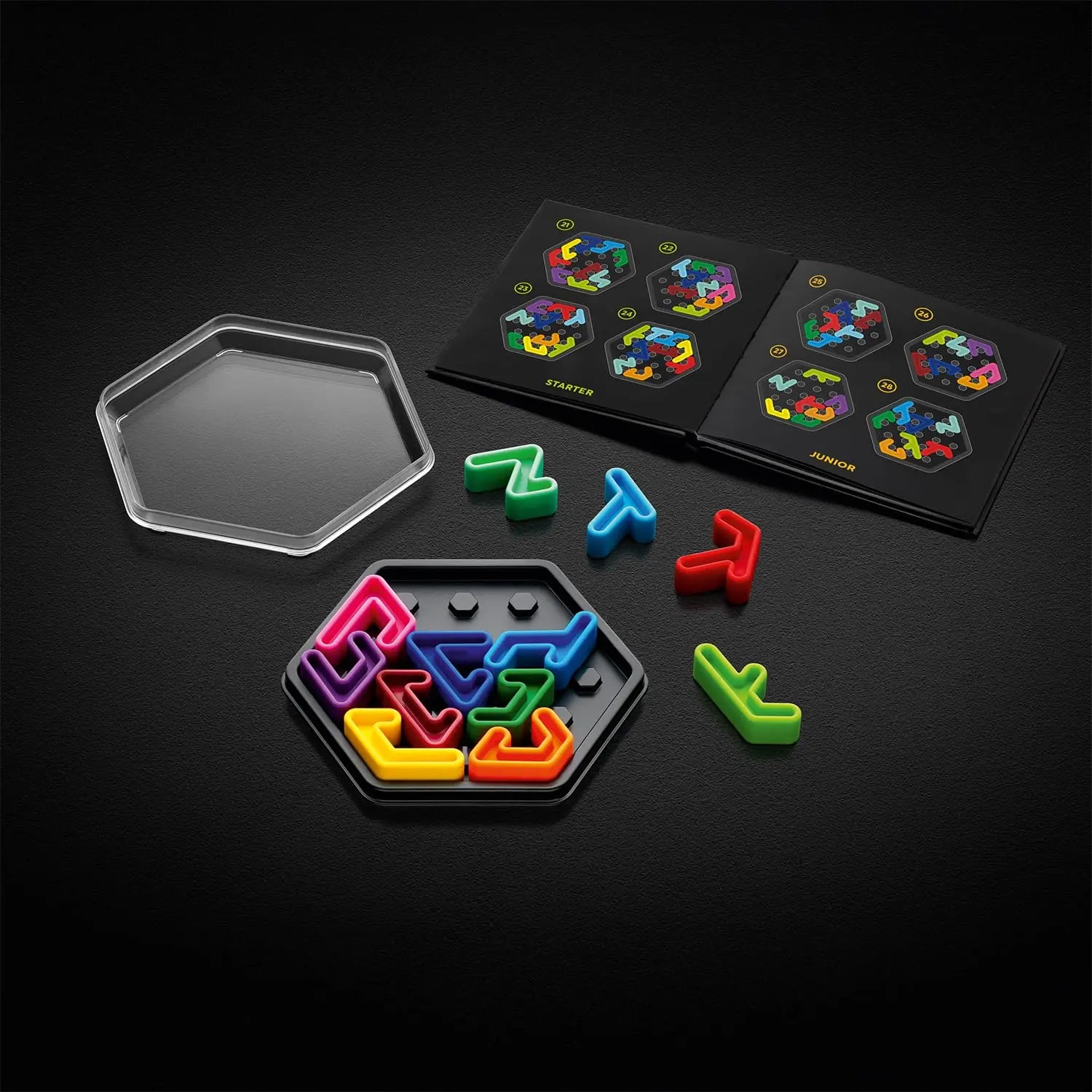 IQ Deluxe: Hexagon - Featuring a Deluxe Travel Case and 120 Challenges for Ages 14-Adult