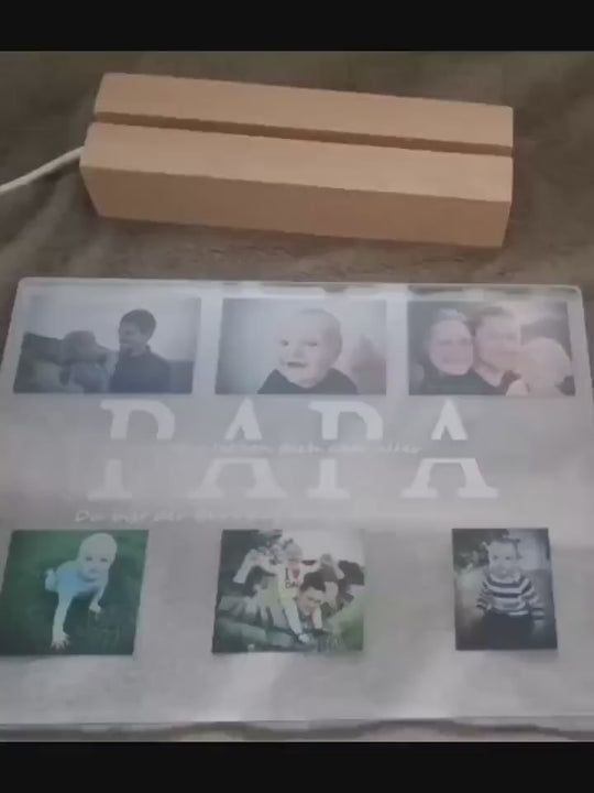 Personalized Photo Acrylic Frame Gift for Family | Customizable Pictures
