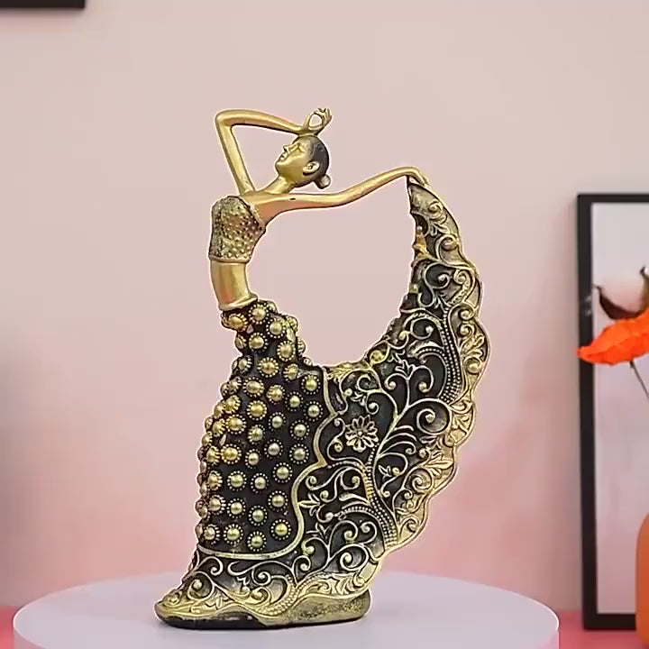 Peacock Dancer Statue | Modern Art Resin Figurine