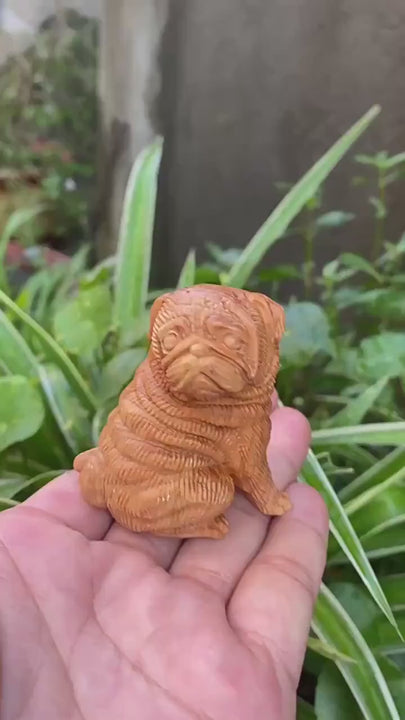 Funny Pug Dog Decorative Figurines | Playful Resin Accent